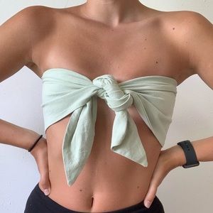 nasty gal sage scarf top